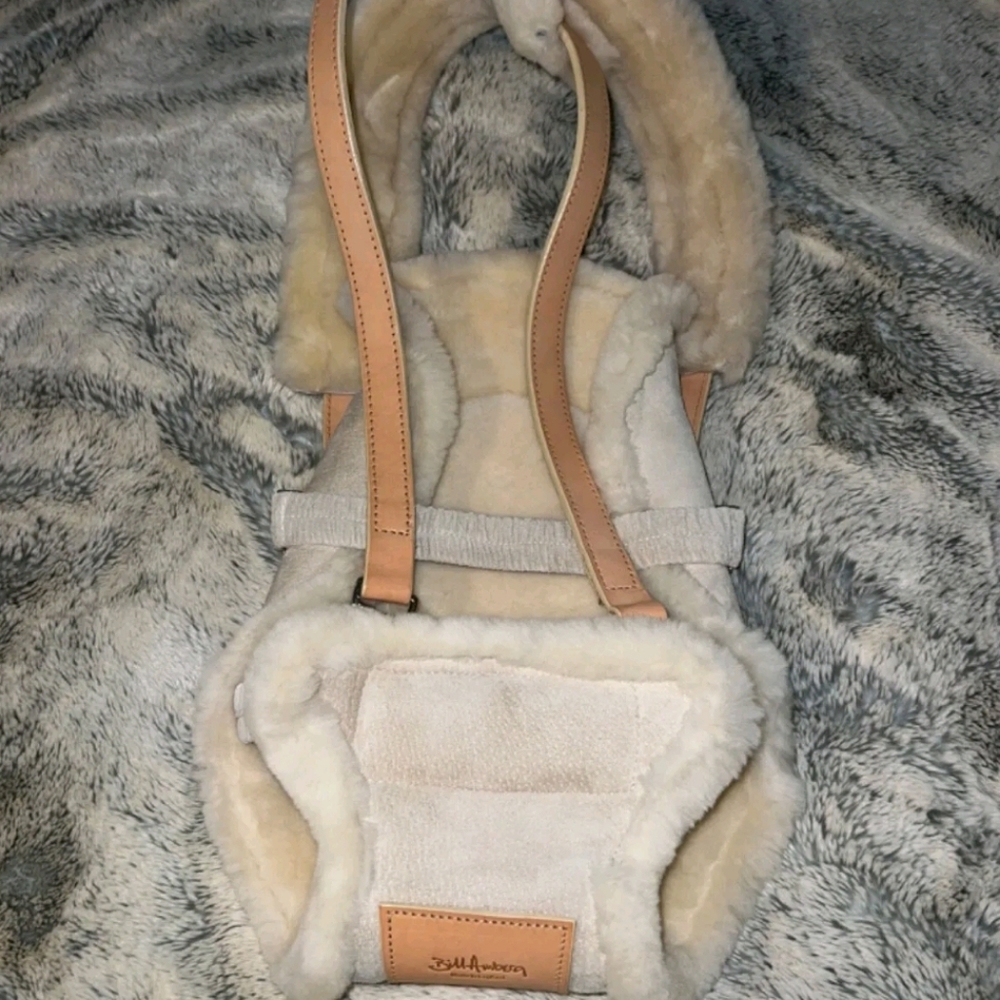Bill Amberg Studio "Papoose" Leather Sheepskin Sherpa NEW - Picture 7 of 8